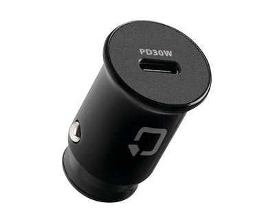 OPTILINE Leichter Stecker USB-C 30W 12/24V-Kompakt-Auto-Ladegerät für schnelles Ladeschwarz