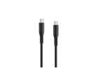 Optiline Optiline Siliconen Laad - en Synchronisatiekabel USB - C naar USB - C 20cm – Verstevigde Hals – Zwart Optimount 2