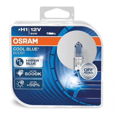 Osram Halogenlampe H1 12V 80W - ICE BLUE Intensive - Xenon Look - Set 2 Stücke