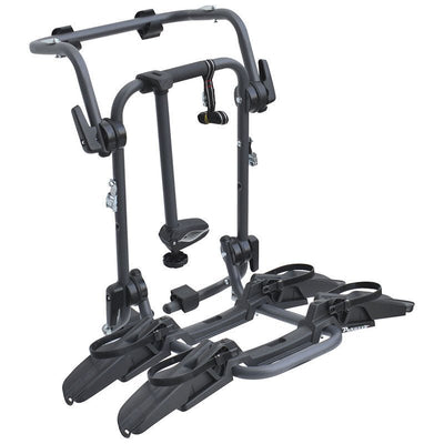 Peruzzo Pure Instinct Rear Fietsendrager 2 E-Bikes Stalen voor Achterklep met Frame- en Wielbevestiging Inklapbaar