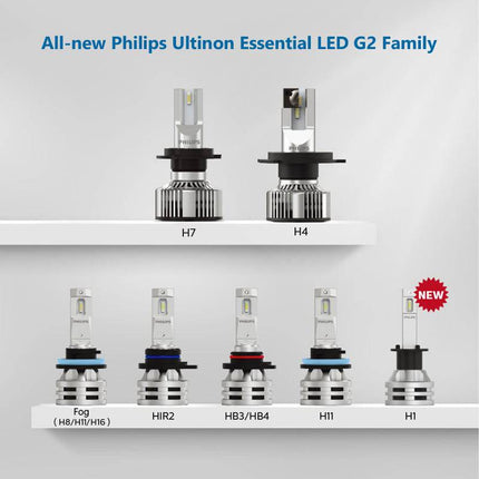 Philips H7 Ultinon LED 6500K Koplampen Dimlicht 12-24v  Wit (set) - VCTparts.nl
