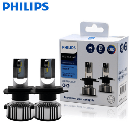 Philips Philips H4 Ultinon LED 6500K Koplampen Dimlicht 12 - 24v Wit (set) NORGOS 1