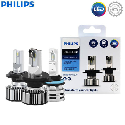 Philips Philips H4 Ultinon LED 6500K Koplampen Dimlicht 12 - 24v Wit (set) NORGOS 3