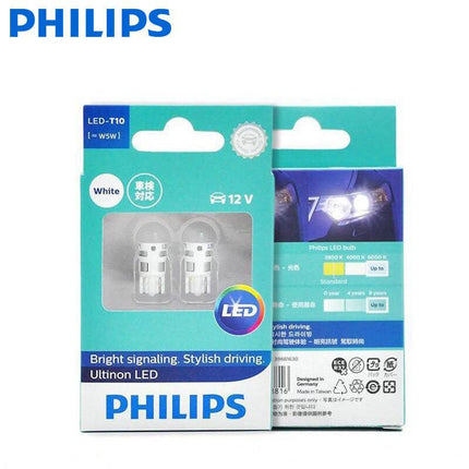 Philips Philips Ultinon T10 LED 6000K Wit Verlichting 12V W5W (set) [Stadsverlichting - Parkeerverlichting - Kentekenverlichting - Interieurverlichting] NORGOS 2