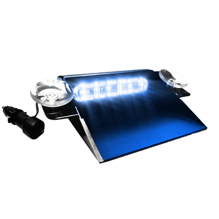 AEB Flitser Dashboard LED 6 LEDs 12-24V Blauw voor Voorruit, Zijruit en Achterruit - VCTparts.nl