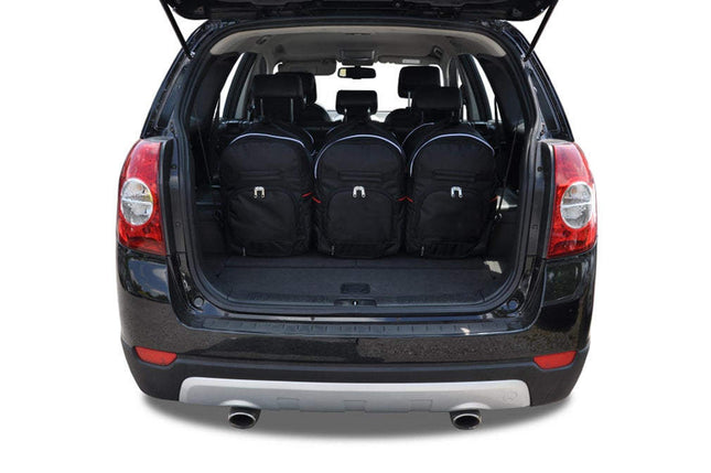 Kjust Reistassenset voor Chevrolet Captiva 2006-2016 - Set van 5 Tassen met 3 Roltassen en 2 Sporttassen