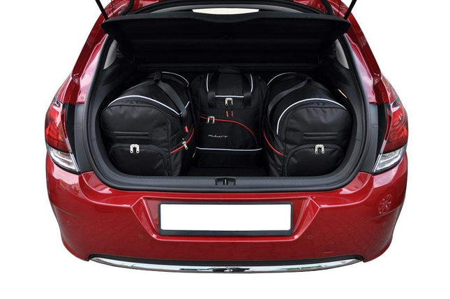 Kjust Reistassenset voor Citroen C4 5-deurs 2010-2020 - Set van 4 Tassen met 2 Roltassen en 2 Sporttassen