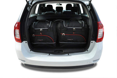 Kjust Reistassenset voor Dacia Logan van 2008-2013 - Set van 5 Tassen met 3 Roltassen en 2 Sporttassen