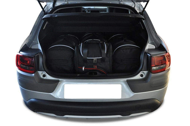 Kjust Reistassenset voor Citroen C4 Cactus 2014-2017 - Set van 4 Tassen met 2 Roltassen en 2 Sporttassen
