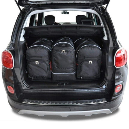 Kjust Reistassenset voor Fiat 500L vanaf 2012 - Set van 3 Tassen met 2 Roltassen en 1 Sporttas