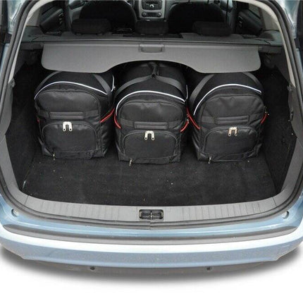 Kjust Reistassenset voor Ford Focus Wagon 2004-2008 - Set van 5 Tassen met 3 Roltassen en 2 Sporttassen