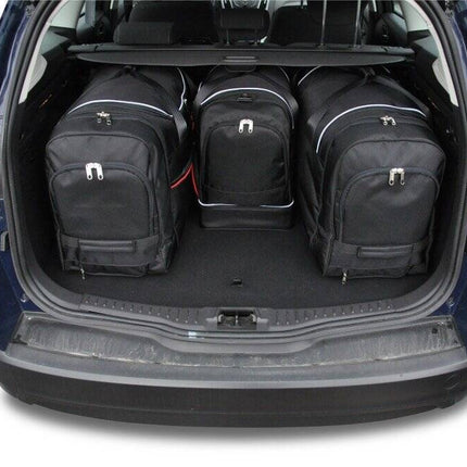 Kjust Reistassenset voor Ford Focus Wagon 2011-2018 - Set van 4 Tassen met 2 Roltassen en 2 Sporttassen