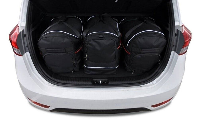 Kjust Reistassenset voor Hyundai iX20 2011-2019 - Set van 3 Tassen met 2 Roltassen en 1 Sporttas
