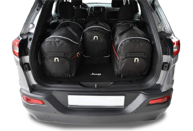 Kjust Reistassenset voor Jeep Cherokee 2013-2020 - Set van 4 Tassen met 2 Roltassen en 2 Sporttassen
