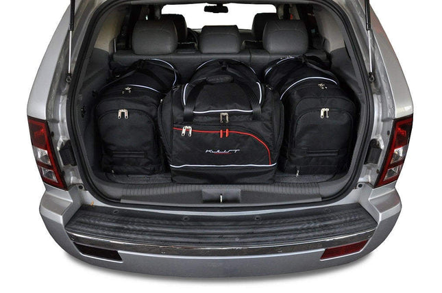 Kjust Reistassenset voor Jeep Grand Cherokee 2005-2011 - Set van 4 Tassen met 3 Roltassen en 1 Sporttas