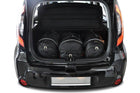 Kjust Reistassenset voor Kia Soul 2014-2019 - Set van 3 Tassen met 1 Roltas en 2 Sporttassen