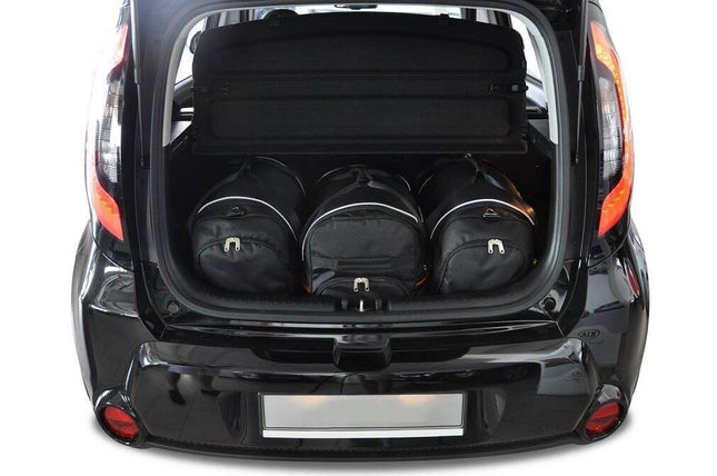 Kjust Reistassenset voor Kia Soul 2014-2019 - Set van 3 Tassen met 1 Roltas en 2 Sporttassen