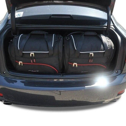 Kjust Reistassenset voor Lexus IS Sedan 2005-2013 - Set van 4 Tassen met 2 Roltassen en 2 Sporttassen
