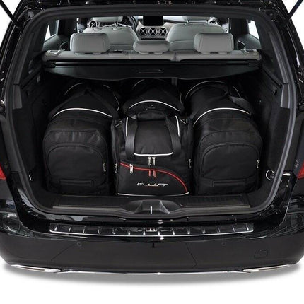 Kjust Reistassenset voor Mercedes Benz B-Klasse 2012-2019 - Set van 4 Tassen met 2 Roltassen 1 Sporttas en 1 Vliegtuigtas