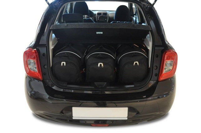 Kjust Reistassenset voor Nissan Micra 5-deurs 2010-2017 - Set van 3 Tassen met 3 Sporttassen