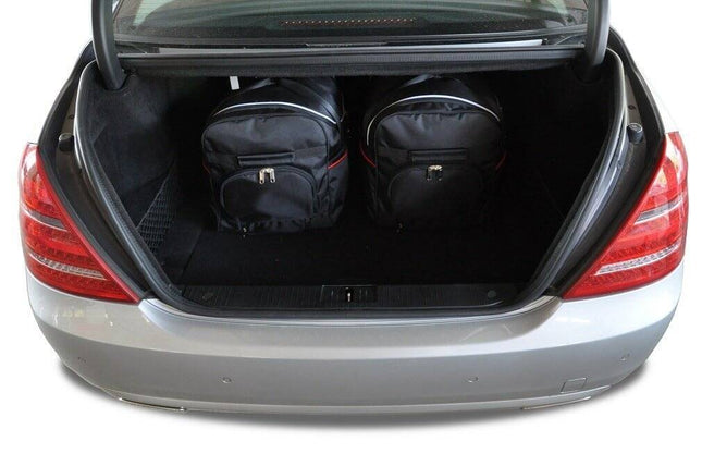 Kjust Reistassenset voor Mercedes Benz S-Klasse 2005-2013 - Set van 4 Tassen met 2 Roltassen en 2 Sporttassen