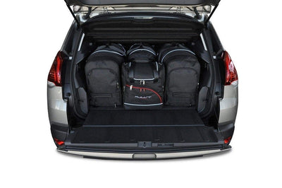 Kjust Reistassenset voor Peugeot 3008 2009-2017 - Set van 4 Tassen met 2 Roltassen 1 Sporttas en 1 Vliegtuigtas
