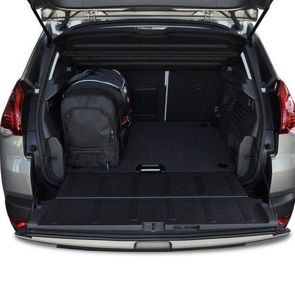 Kjust Reistassenset voor Peugeot 3008 2009-2017 - Set van 4 Tassen met 2 Roltassen 1 Sporttas en 1 Vliegtuigtas