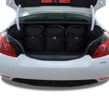Kjust Reistassenset voor Peugeot 508 Sedan vanaf 2018 - Set van 5 Tassen met 3 Roltassen en 2 Sporttassen