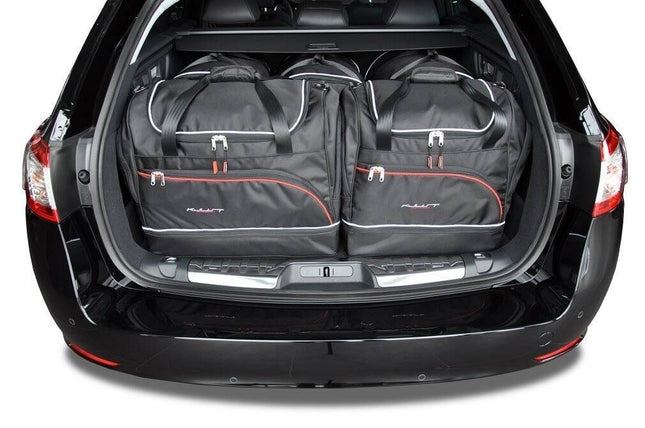 Kjust Reistassenset voor Peugeot 508 SW stationwagen 2011-2014 - Set van 5 Tassen met 3 Roltassen en 2 Sporttassen