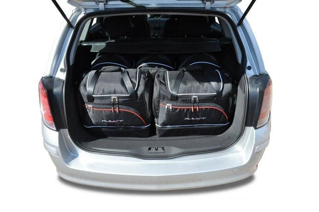 Kjust Reistassenset voor Opel Astra stationwagen 2004-2007 - Set van 5 Tassen met 3 Roltassen en 2 Sporttassen