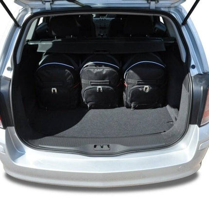 Kjust Reistassenset voor Opel Astra stationwagen 2004-2007 - Set van 5 Tassen met 3 Roltassen en 2 Sporttassen