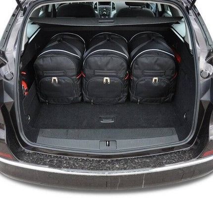 Kjust Reistassenset voor Opel Astra Sports Tourer 2010-2015 - Set van 5 Tassen met 3 Roltassen en 2 Sporttassen