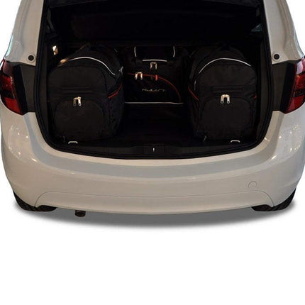 Kjust Reistassenset voor Opel Meriva 2010-2017 - Set van 4 Tassen met 2 Roltassen en 2 Sporttassen