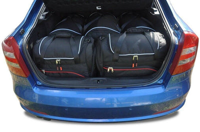 Kjust Reistassenset voor Skoda Octavia 5-deurs 2009-2013 - Set van 5 Tassen met 3 Roltassen en 2 Sporttassen