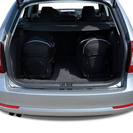 Kjust Reistassenset voor Skoda Octavia stationwagen 2009-2013 - Set van 5 Tassen met 3 Roltassen en 2 Sporttassen