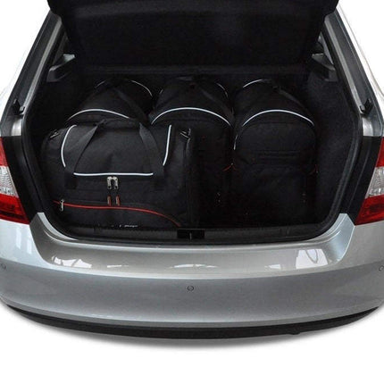 Kjust Reistassenset voor Skoda Rapid 5-deurs vanaf 2012 - Set van 5 Tassen met 3 Roltassen en 2 Sporttassen