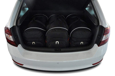 Kjust Reistassenset voor Skoda Rapid Spaceback vanaf 2013 - Set van 3 Tassen met 3 Roltassen