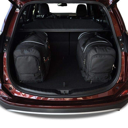 Kjust Reistassenset voor Toyota RAV 4 5-deurs 2013-2019 - Set van 4 Tassen met 3 Roltassen en 1 Sporttas