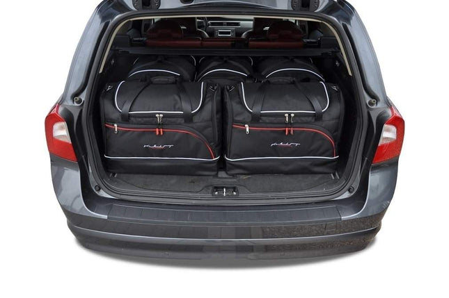 Kjust Reistassenset voor Volvo XC70 stationwagen 2007-2016 - Set van 5 Tassen met 3 Roltassen en 2 Sporttassen