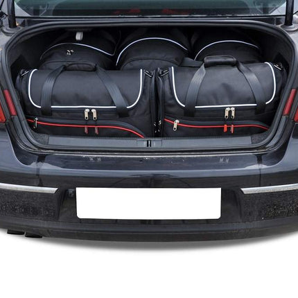 Kjust Reistassenset voor Volkswagen Passat Sedan 2005-2011 - Set van 5 Tassen met 3 Roltassen en 2 Vliegtuigtassen