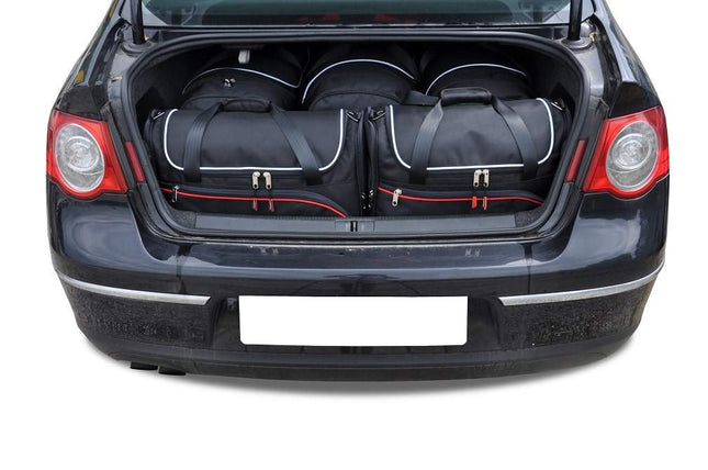 Kjust Reistassenset voor Volkswagen Passat Sedan 2005-2011 - Set van 5 Tassen met 3 Roltassen en 2 Vliegtuigtassen
