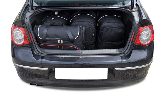 Kjust Reistassenset voor Volkswagen Passat Sedan 2005-2011 - Set van 5 Tassen met 3 Roltassen en 2 Vliegtuigtassen
