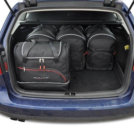 Kjust Reistassenset voor Volkswagen Passat Variant 2005-2011 - Set van 5 Tassen met 3 Roltassen en 2 Sporttassen
