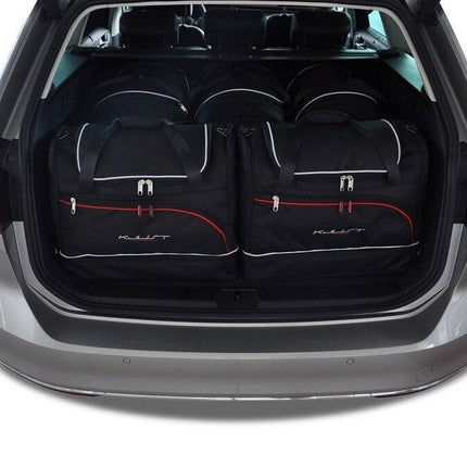 Kjust Reistassenset voor Volkswagen Passat Variant 2014-2024 - Set van 5 Tassen met 3 Roltassen en 2 Sporttassen