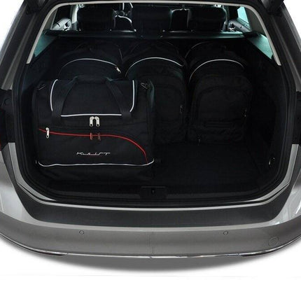 Kjust Reistassenset voor Volkswagen Passat Variant 2014-2024 - Set van 5 Tassen met 3 Roltassen en 2 Sporttassen