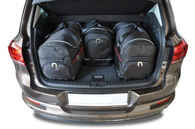Kjust Reistassenset voor Volkswagen Tiguan 2007-2016 - Set van 4 Tassen met 2 Roltassen en 2 Sporttassen