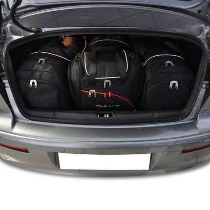 Kjust Reistassenset voor Mitsubishi Lancer Sedan 2008-2016 - Set van 4 Tassen met 2 Roltassen en 2 Sporttassen