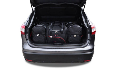 Kjust Reistassenset voor Nissan Qashqai 2014-2021 - Set van 4 Tassen met 2 Roltassen en 2 Sporttassen