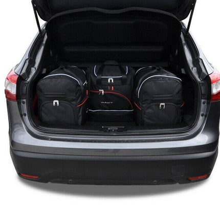 Kjust Reistassenset voor Nissan Qashqai 2014-2021 - Set van 4 Tassen met 2 Roltassen en 2 Sporttassen