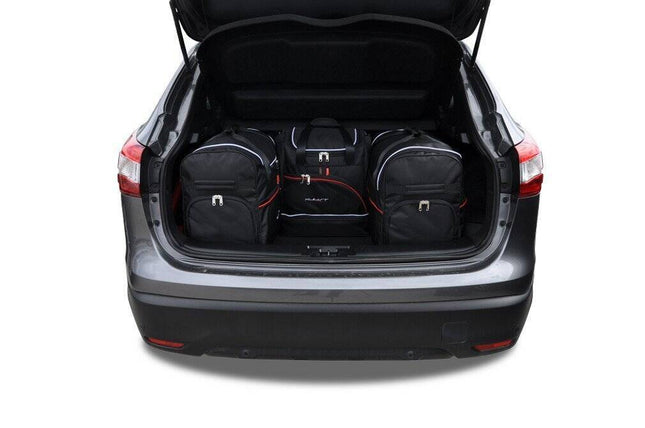 Kjust Reistassenset voor Nissan Qashqai 2014-2021 - Set van 4 Tassen met 2 Roltassen en 2 Sporttassen